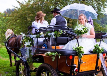 mariage de laura et louis en caleche avec déesse.jpg